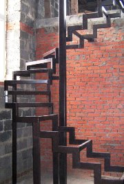 Металлический каркас лестницы винтовой (артикул-МЛВ03)