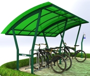 Велопарковка металлическая крытая (артикул-ВМ05)